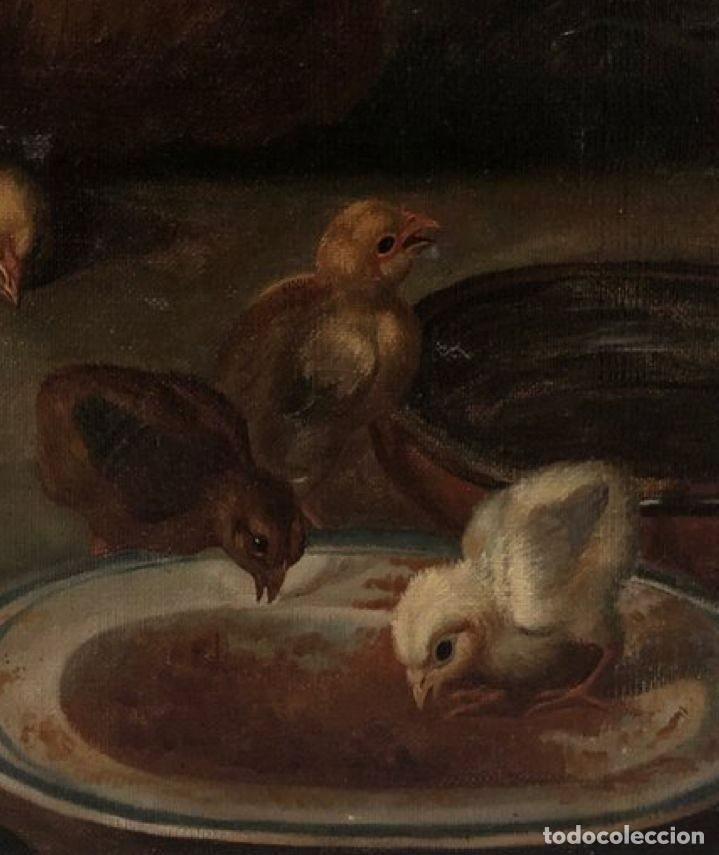 Arte: magnifico bodegon de gallina y pollitos - Foto 8