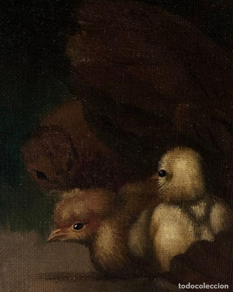 Arte: magnifico bodegon de gallina y pollitos - Foto 10