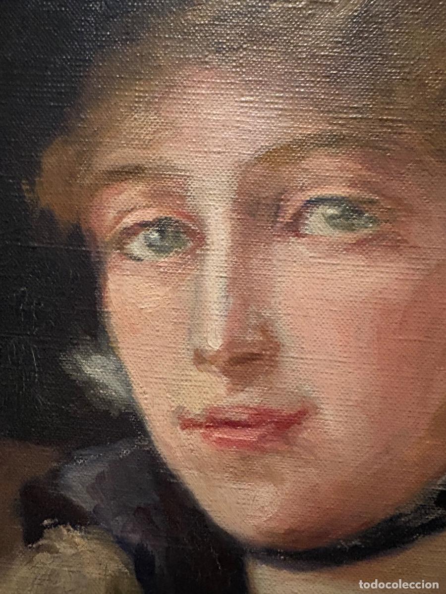 Arte: Retrato de mujer con sombrero. - Foto 7
