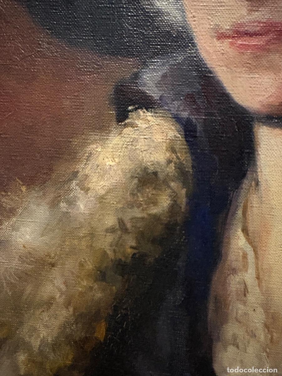 Arte: Retrato de mujer con sombrero. - Foto 8