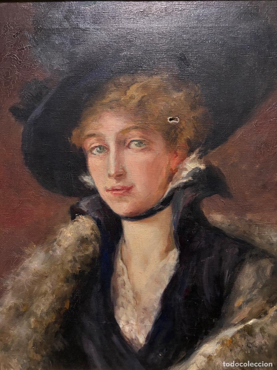 Arte: Retrato de mujer con sombrero. - Foto 10
