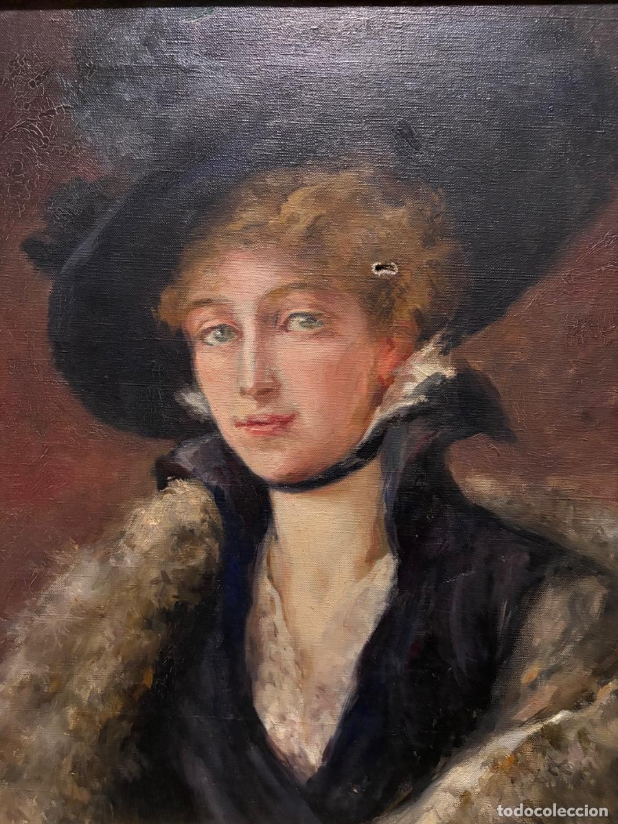 Arte: Retrato de mujer con sombrero. - Foto 11