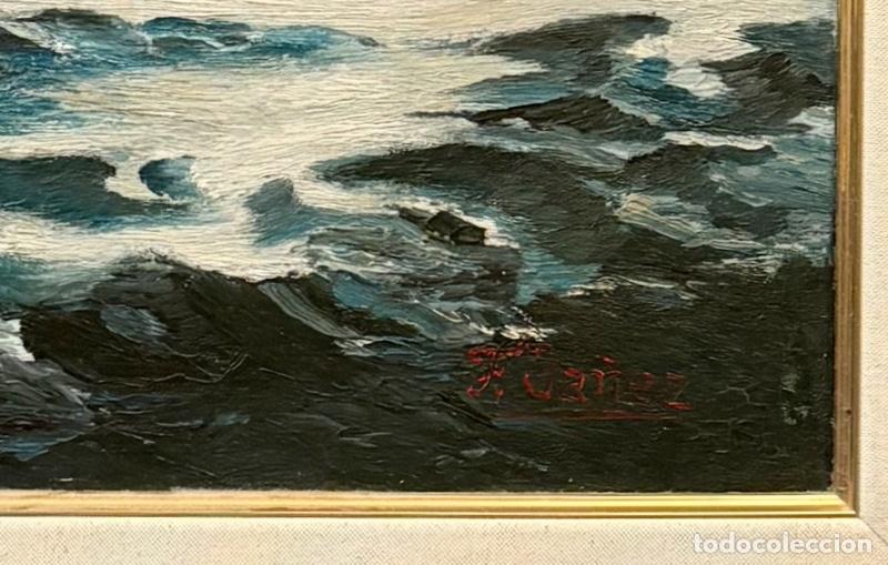 Arte: &Oacute;leo Sobre Lienzo Olas Oce&aacute;nicas - Foto 4
