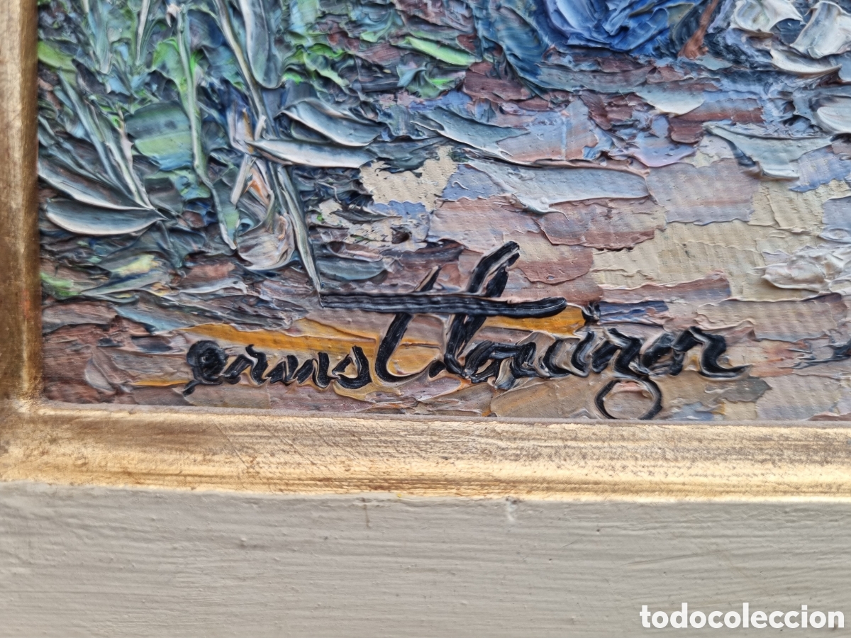 Arte: &Oacute;leo sobre lienzo de Ernst Louizor - Foto 3