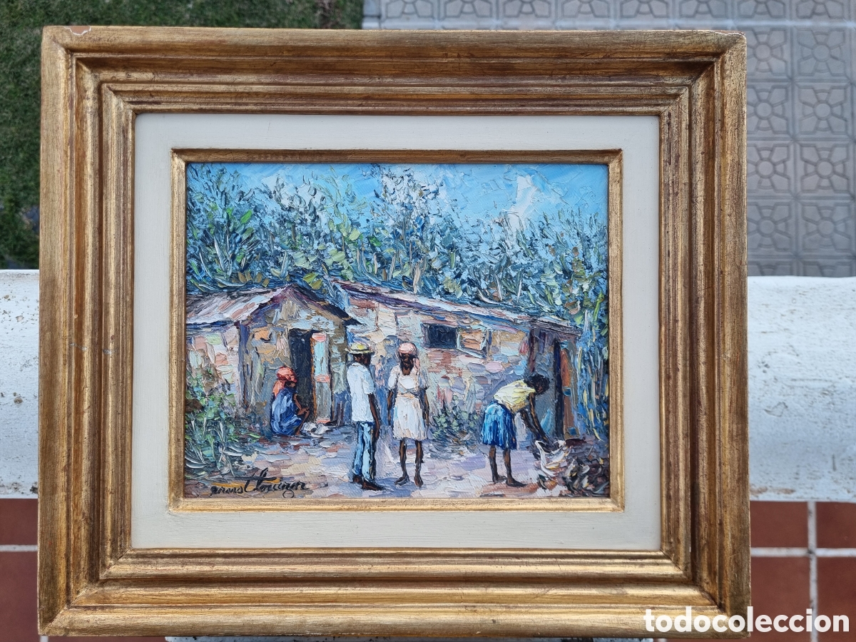 Arte: &Oacute;leo sobre lienzo de Ernst Louizor - Foto 1