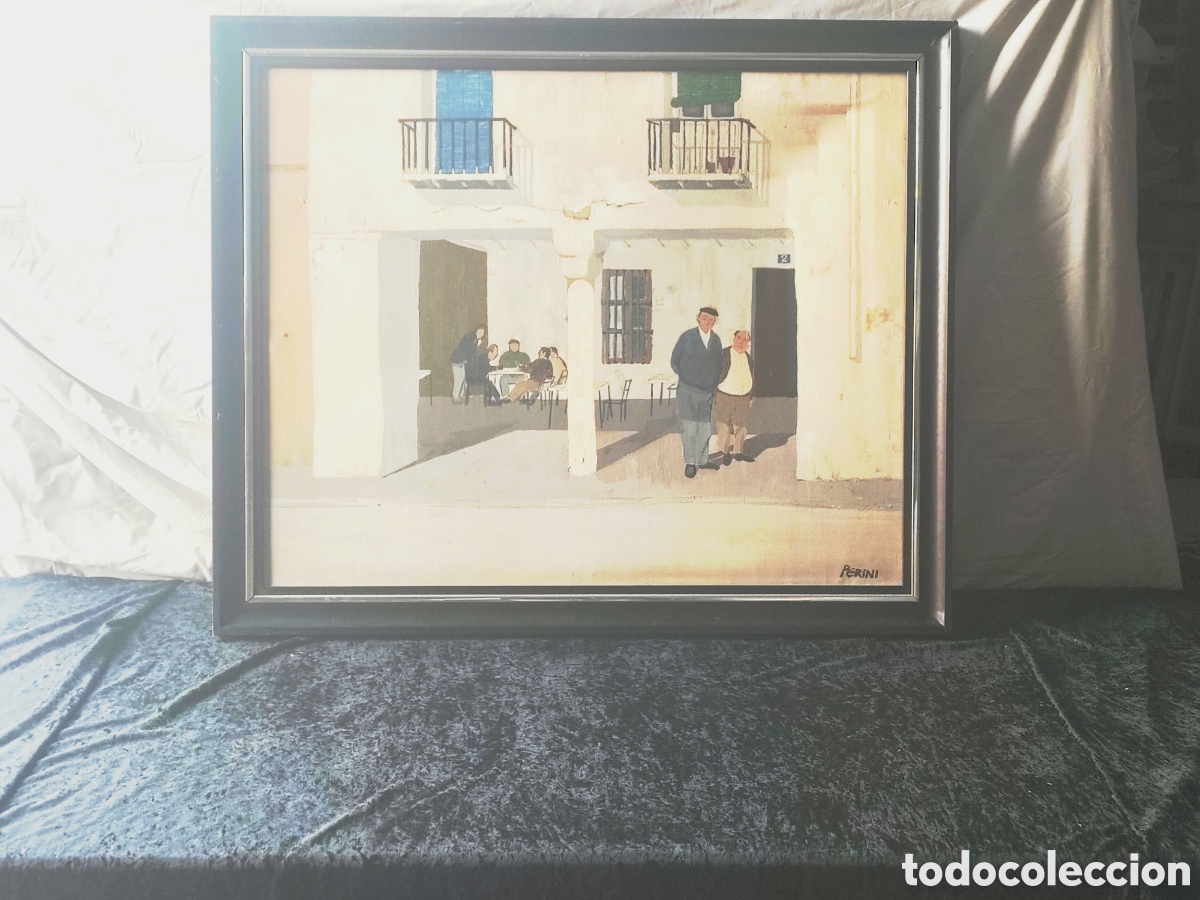 Art: Antiguo cuadro pintado a mano firmado