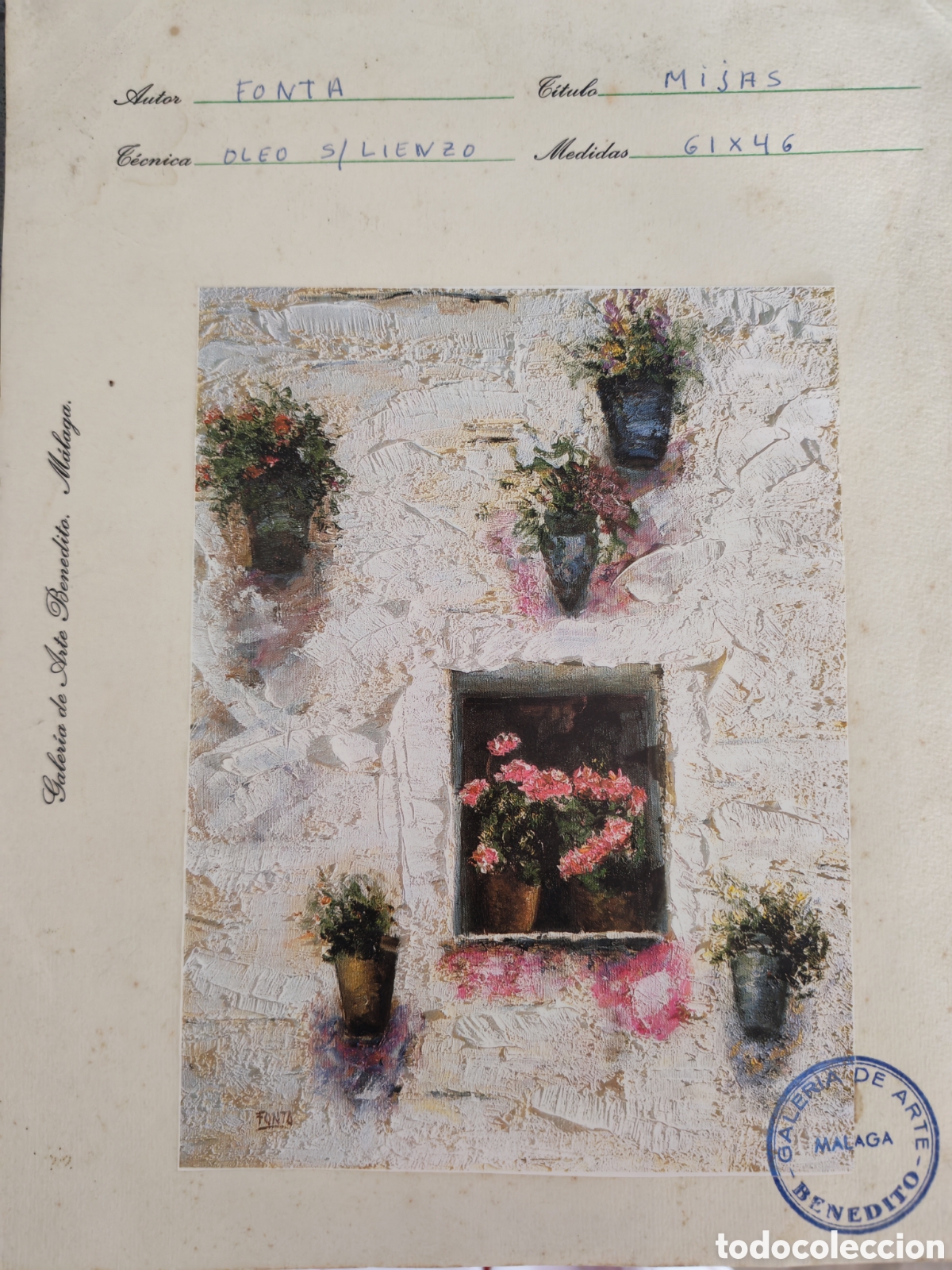 Arte: Cuadro &oacute;leo pintor Fonta - Foto 2