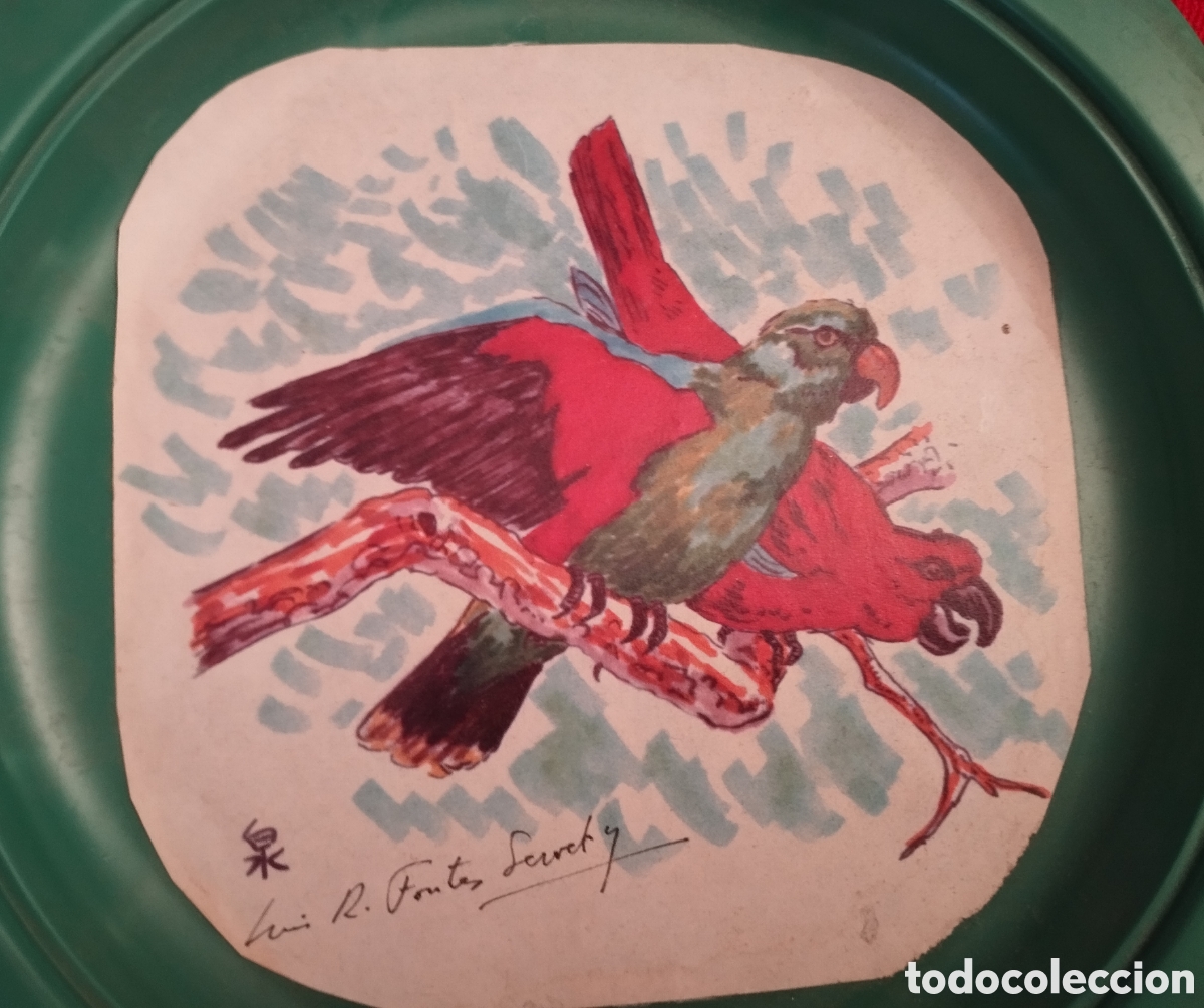 Arte: Antiguas Acuarelas P&aacute;jaros. - Foto 8