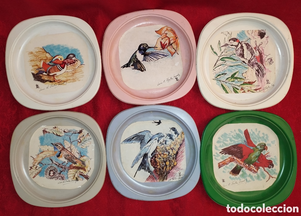 Arte: Antiguas Acuarelas P&aacute;jaros. - Foto 1