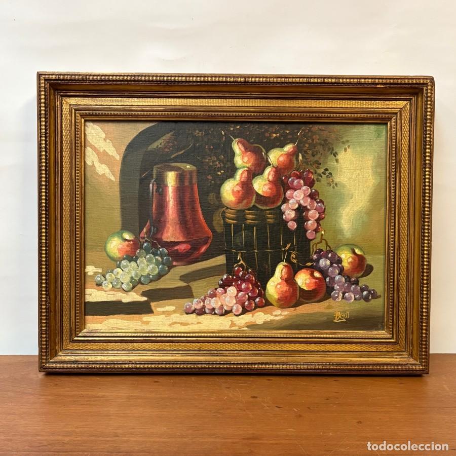 Arte: Bodeg&oacute;n con Frutas sobre lienzo - Foto 1
