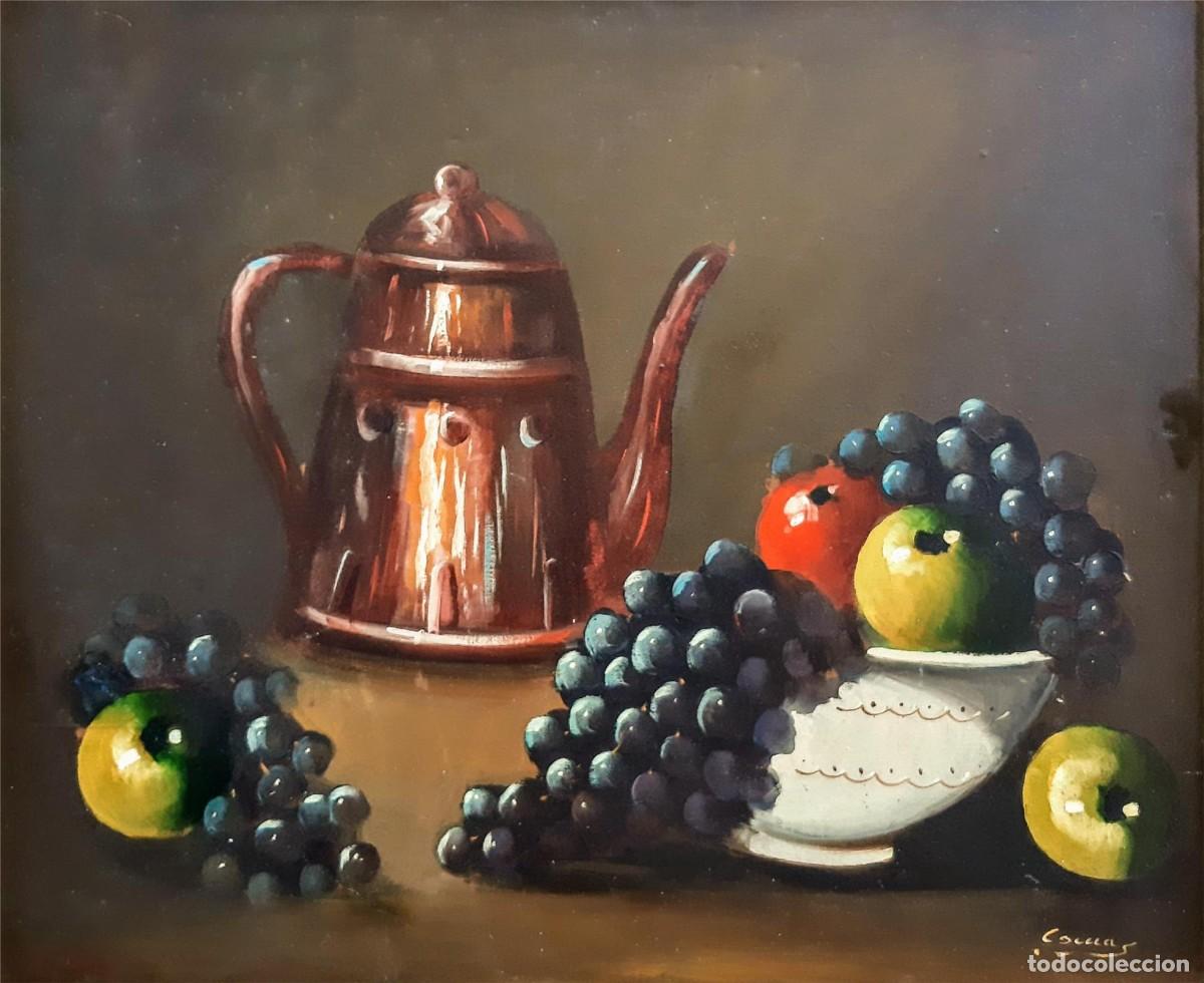 Arte: Bodeg&oacute;n al &Oacute;leo sobre lienzo firmado &rdquo; Comas &rdquo; - Foto 2