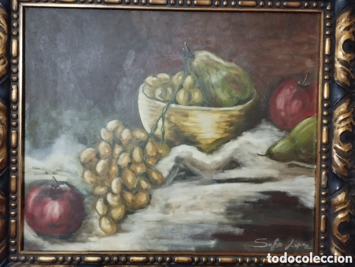 Arte: Antiguo Bodeg&oacute;n al oleo. - Foto 4