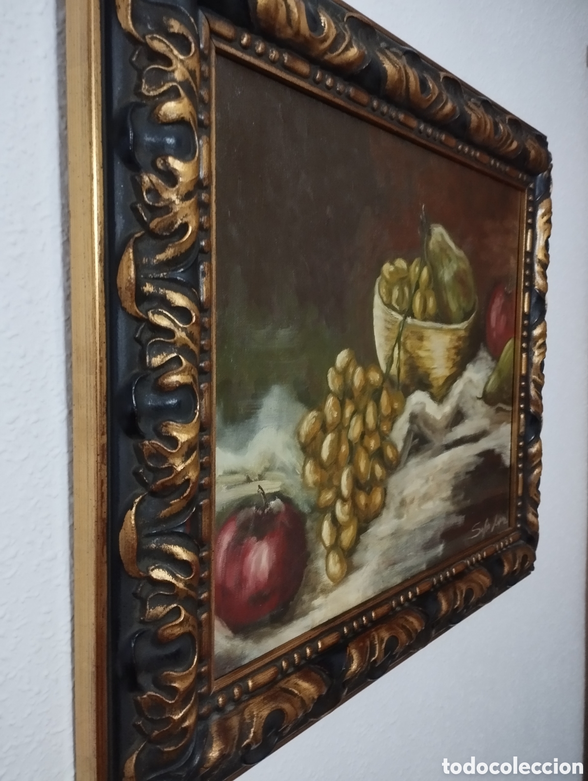Arte: Antiguo Bodeg&oacute;n al oleo. - Foto 6