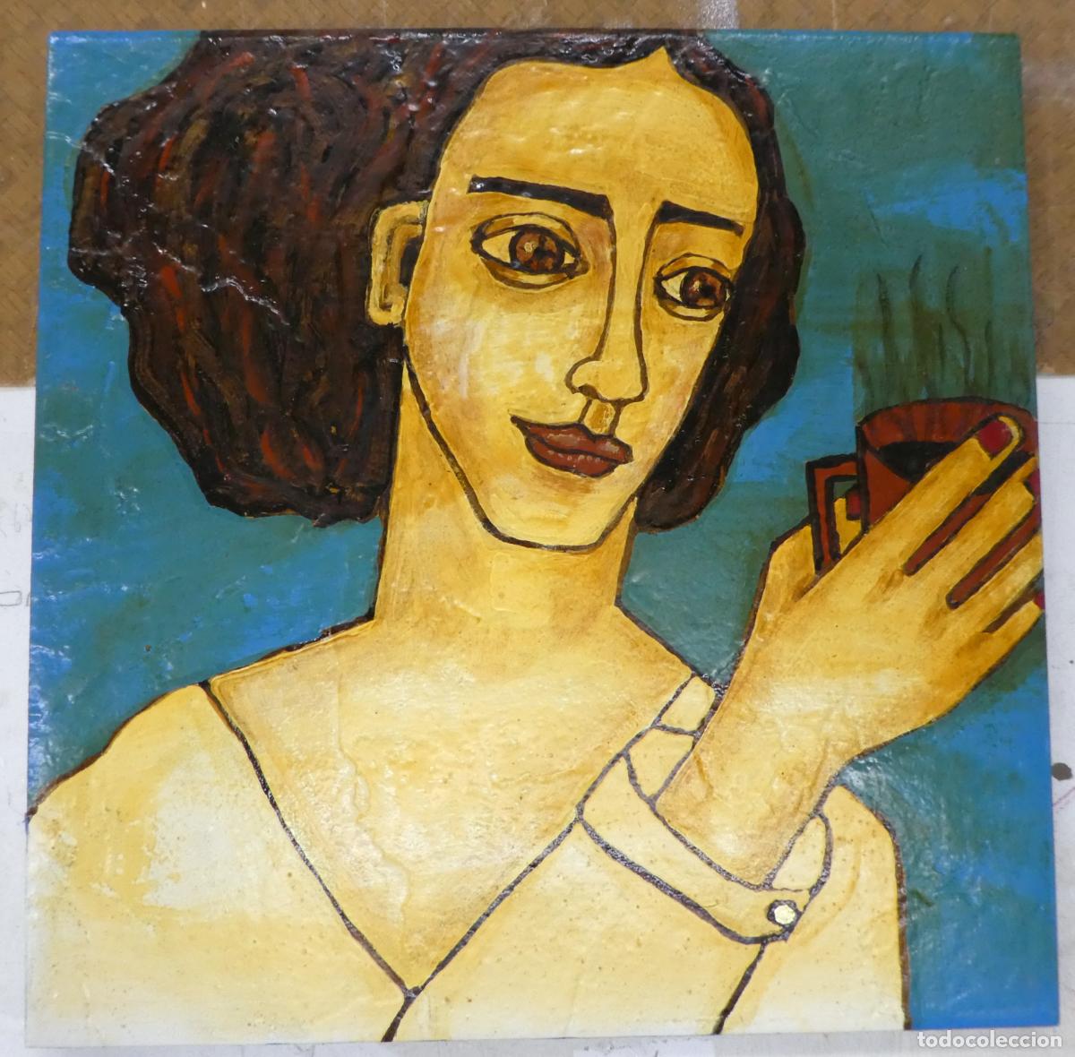 Arte: Bonito oleo de Olga Aparicio 1967-2016