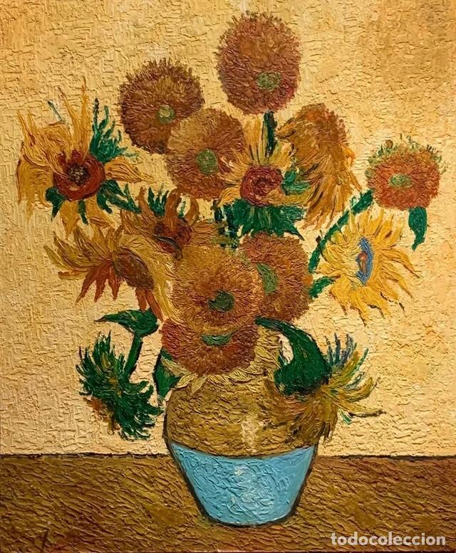 Arte: CUADRO OLEO &rdquo;LOS GIRASOLES&rdquo; VAN GOGH - Foto 2
