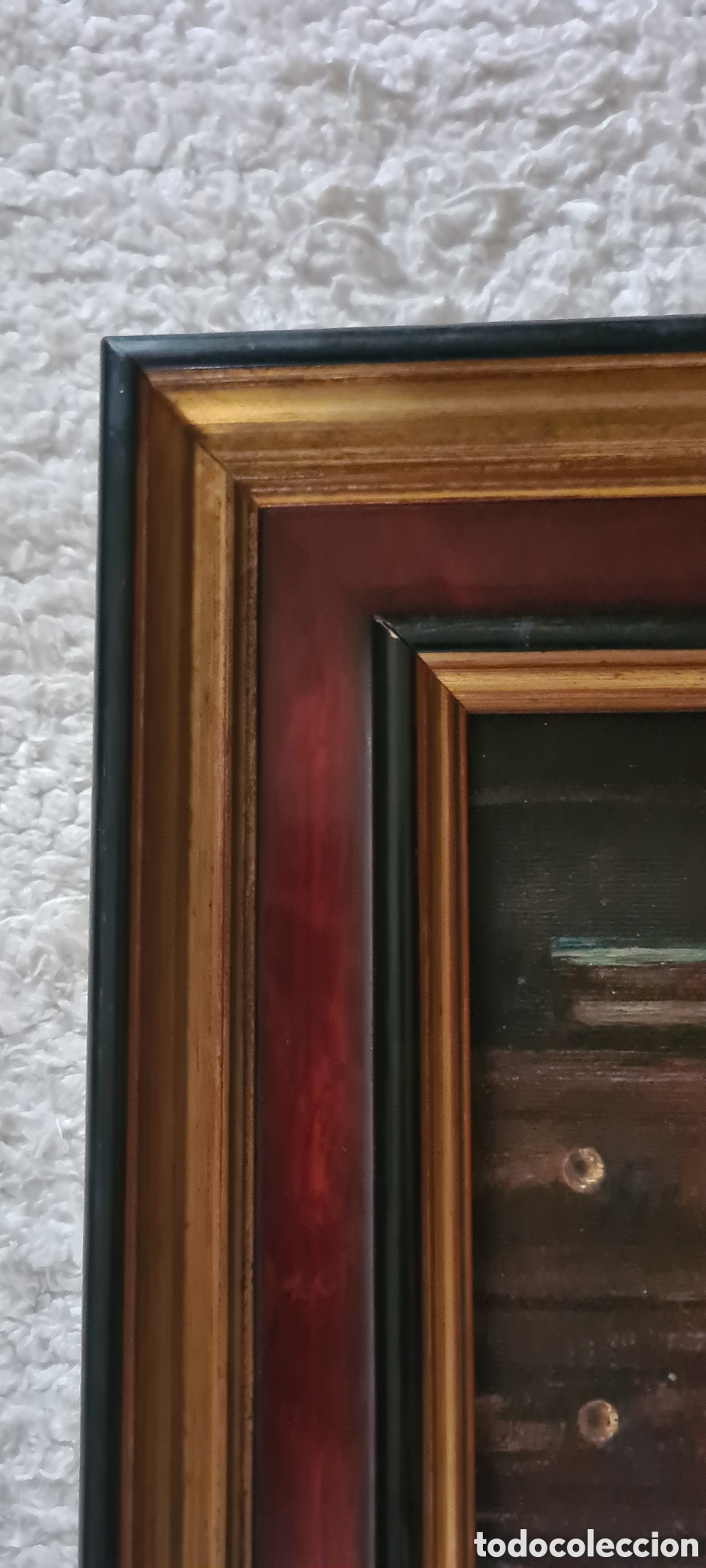Arte: &Oacute;leo original sobre lienzo enmarcado - Foto 4