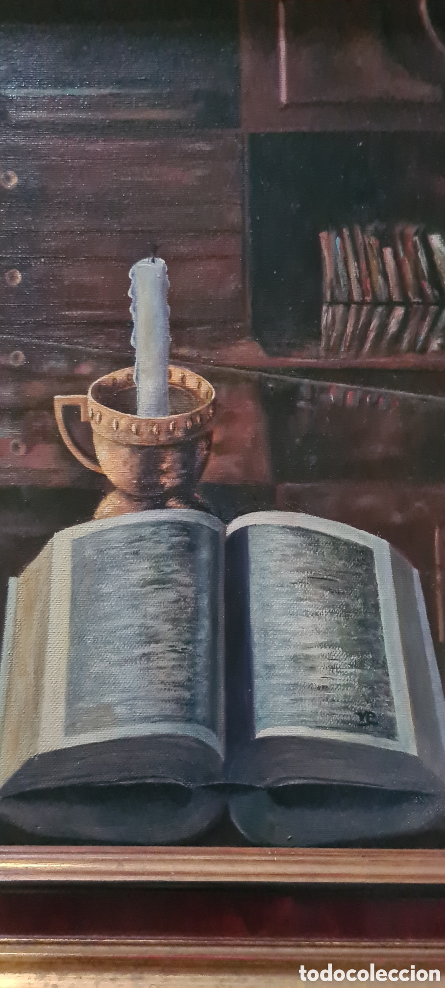 Arte: &Oacute;leo original sobre lienzo enmarcado - Foto 5