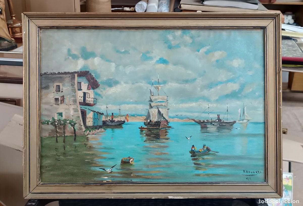 Arte: BONITO OLEO CON BARCOS - Foto 1