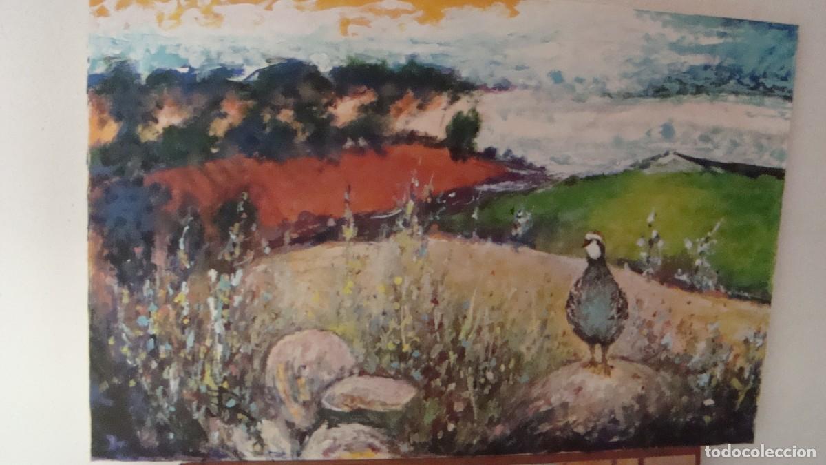 Arte: Oleo perdiz sin marco - Foto 1