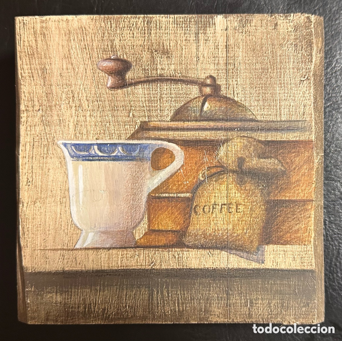 Arte: Pareja de bodegones al &oacute;leo sobre madera - Foto 2