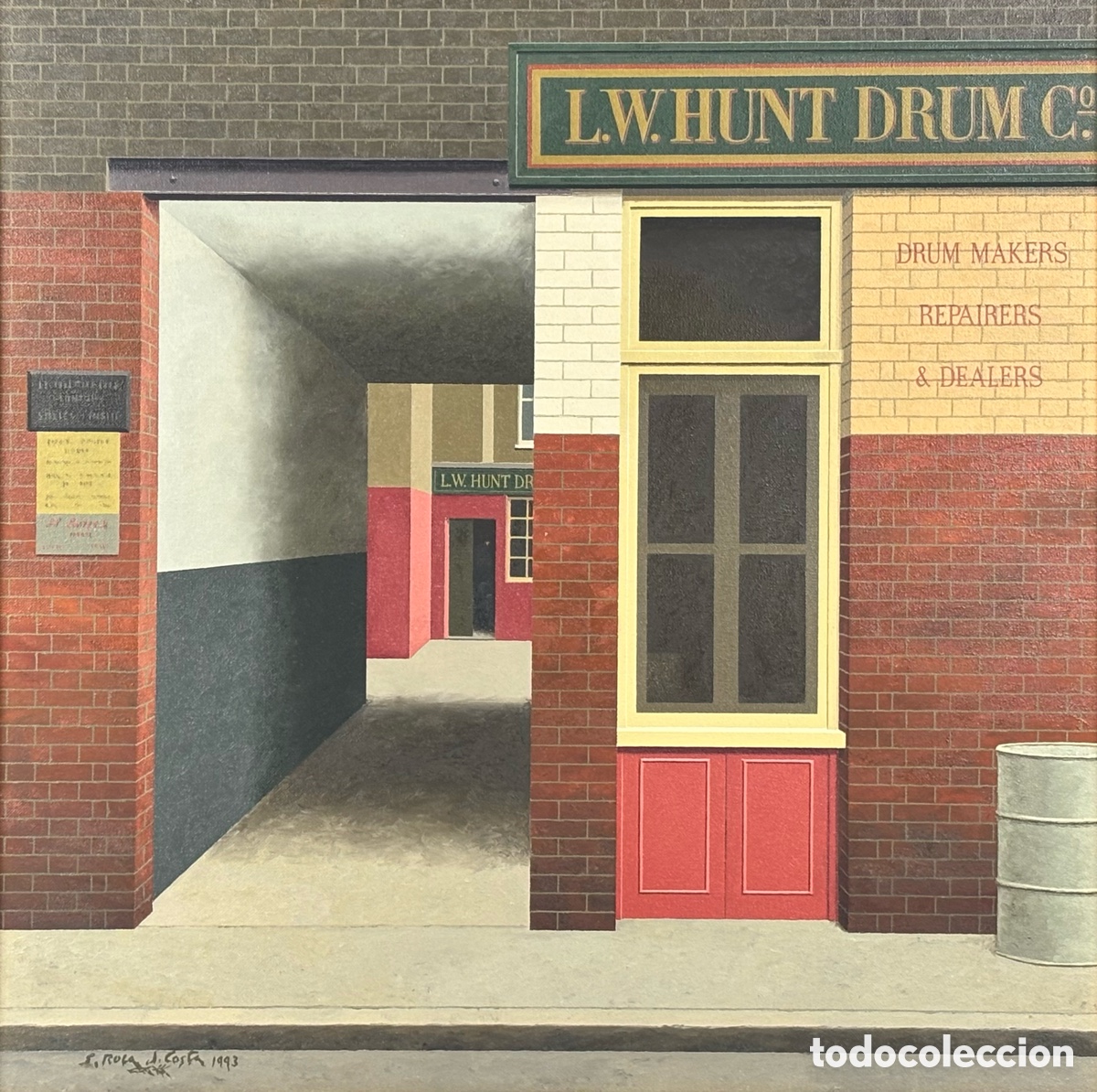 Arte: SANTIAGO ROCA DELPECH COSTA - ARCHER ST. SOHO. LONDRES 1993 - OLEO LIENZO