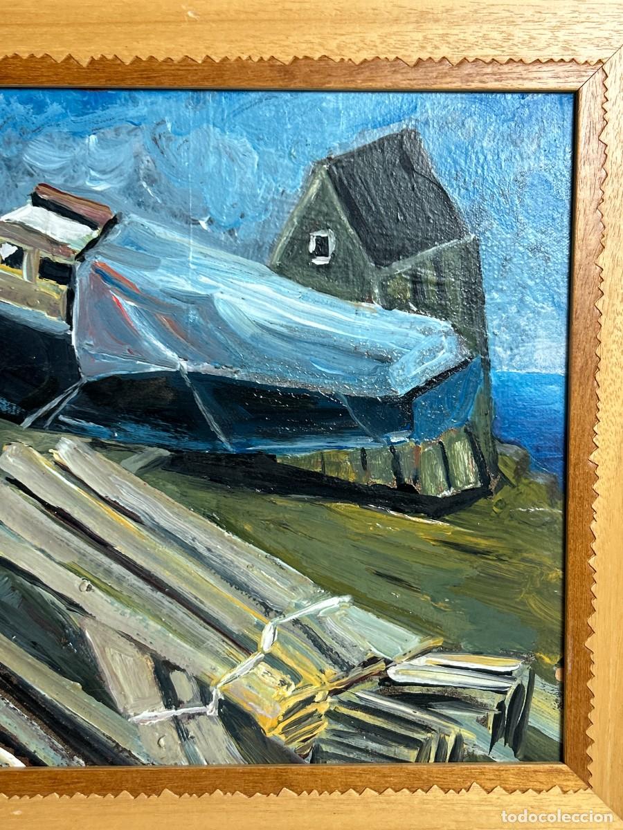 Arte: &Oacute;leo sobre lienzo Barcos - Foto 4