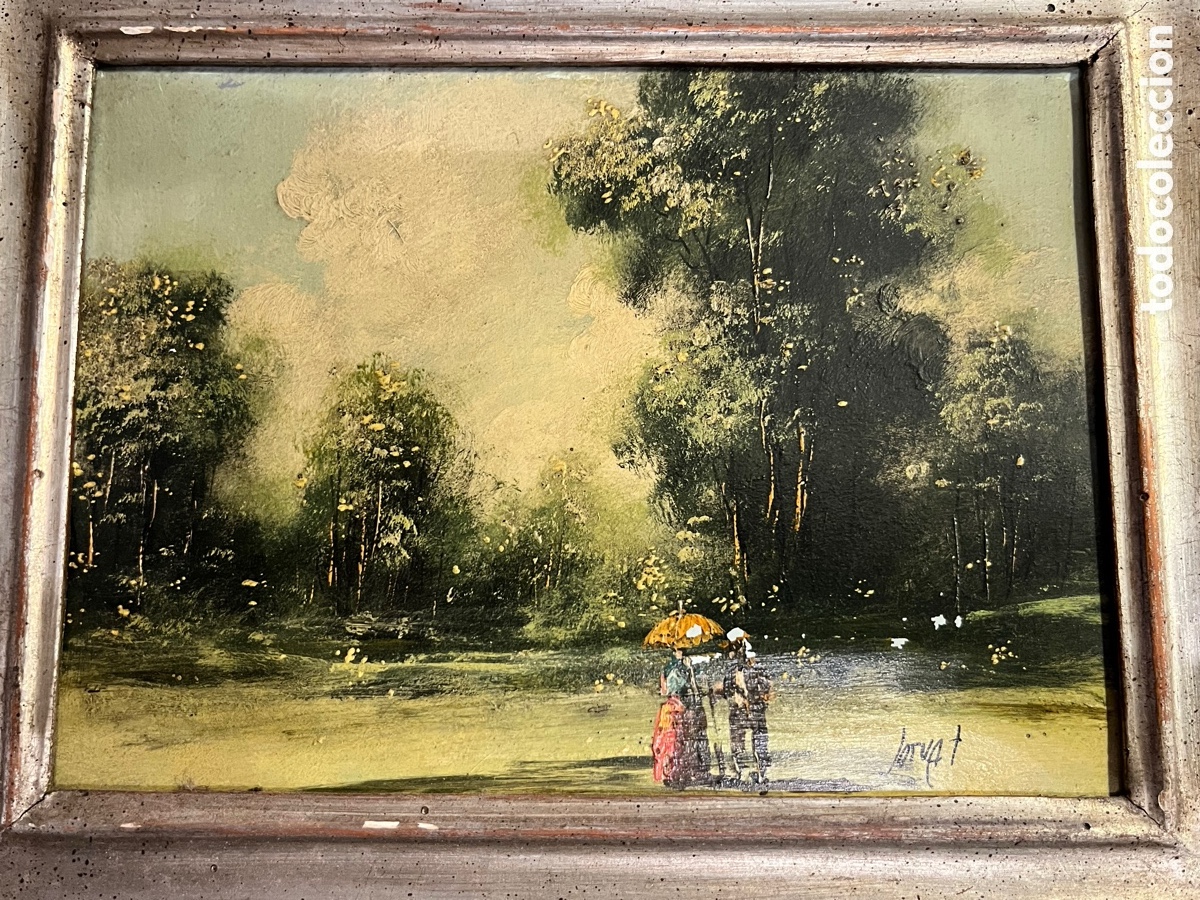 Arte: Pareja &oacute;leos sobre metal - Foto 4