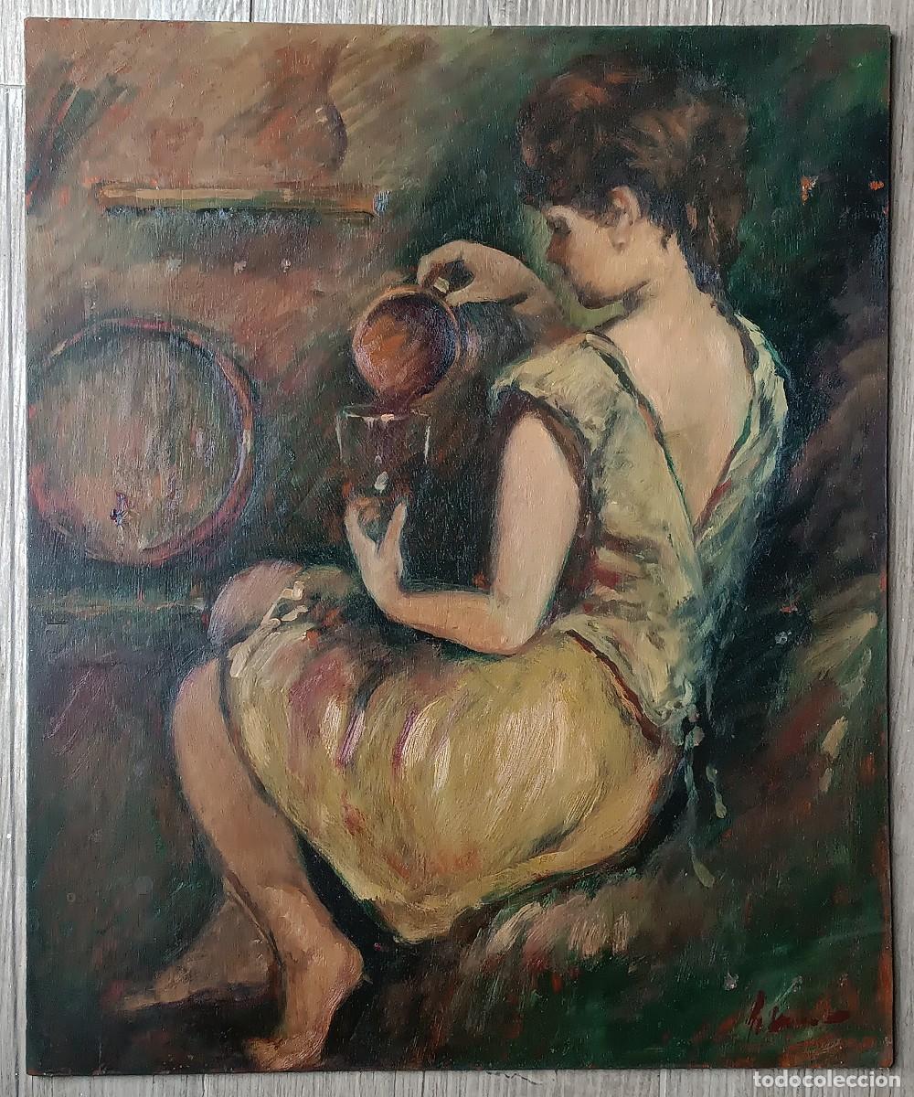 Arte: OLEO SOBRE TABLA SIN ENMARCAR - Foto 1