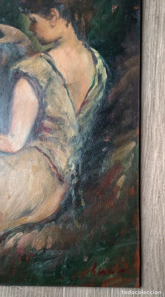 Arte: OLEO SOBRE TABLA SIN ENMARCAR - Foto 2