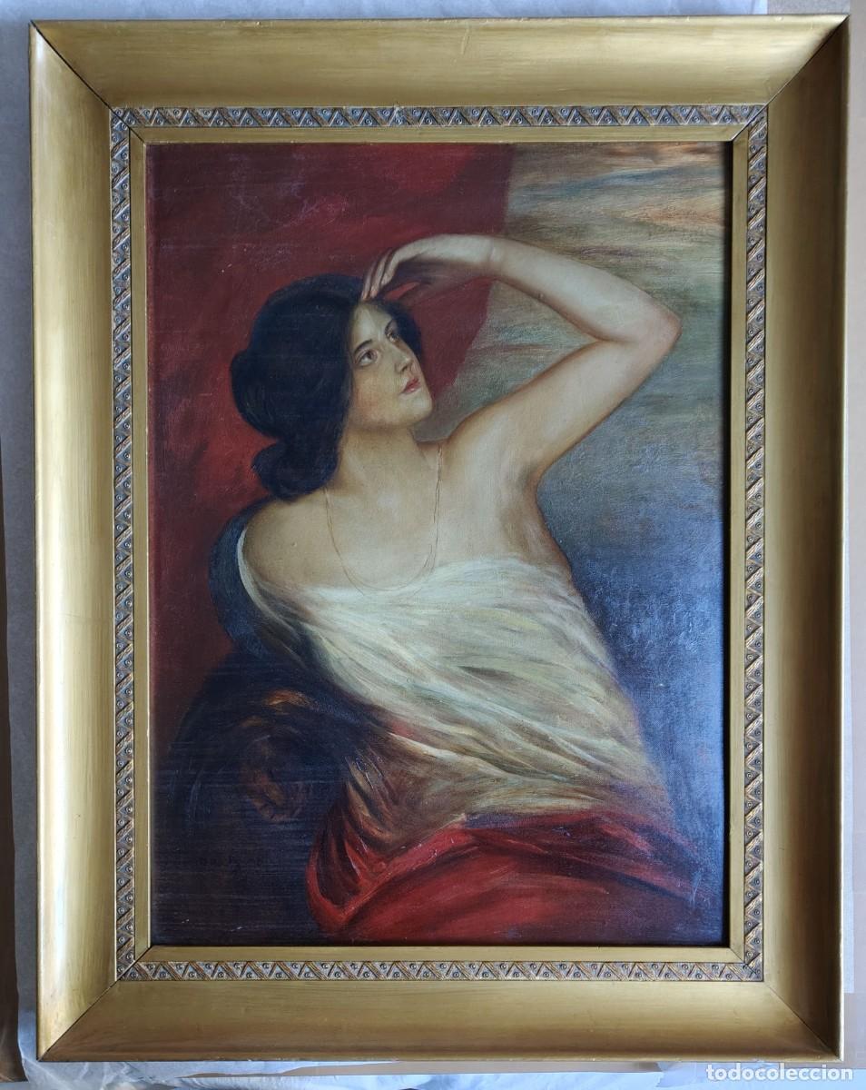 Arte: Franz Lenbach, Danae, &oacute;leo - Foto 1
