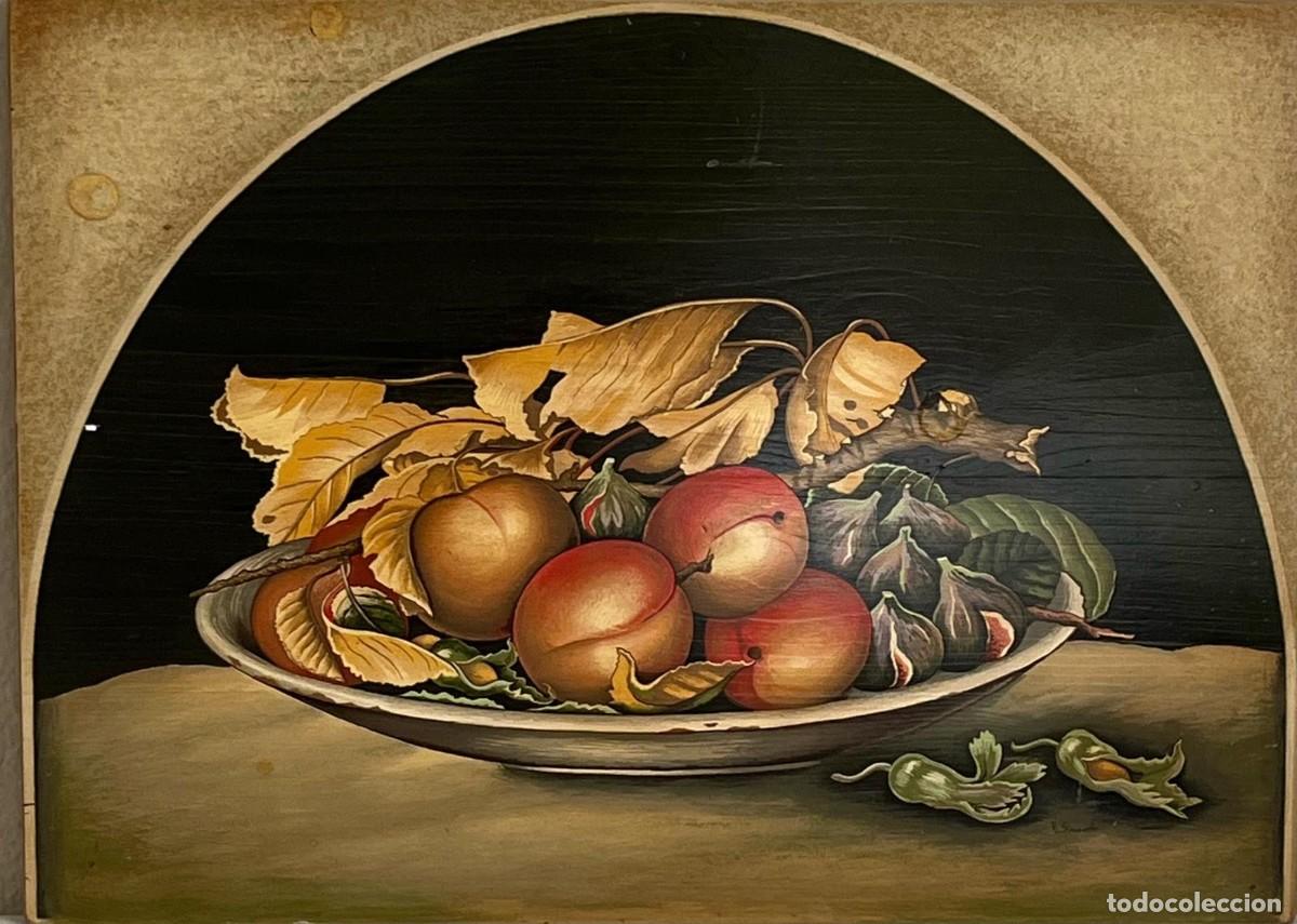 Arte: Decorativa pareja de bodegones en &oacute;leo sobre tabla - Foto 1