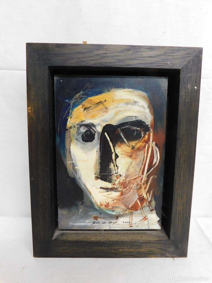 Arte: &Oacute;LEO SOBRE TABLA - ILEGIBLE - Foto 1