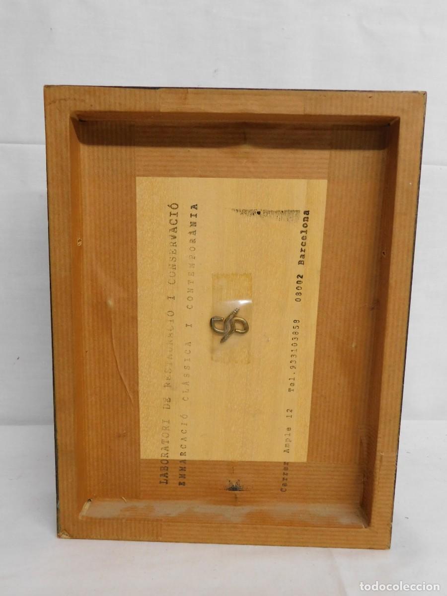 Arte: &Oacute;LEO SOBRE TABLA - ILEGIBLE - Foto 8