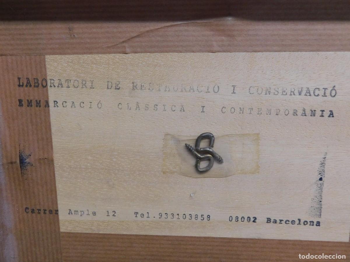 Arte: &Oacute;LEO SOBRE TABLA - ILEGIBLE - Foto 9