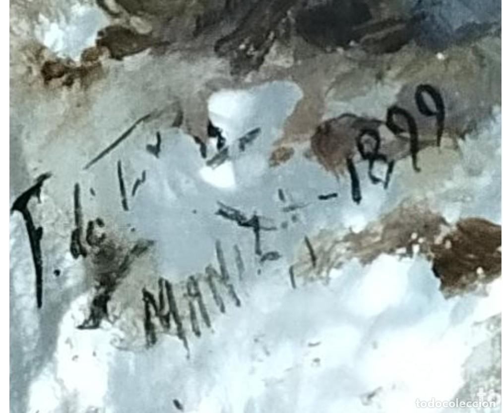 Arte: Oleo sobre concha .S.XIX.Madreperla. - Foto 4