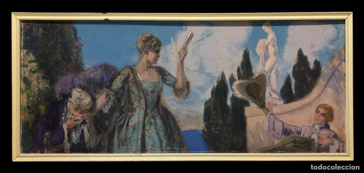 Arte: ESCENA BARROCA FRANCESA GRAN FORMATO - Foto 1