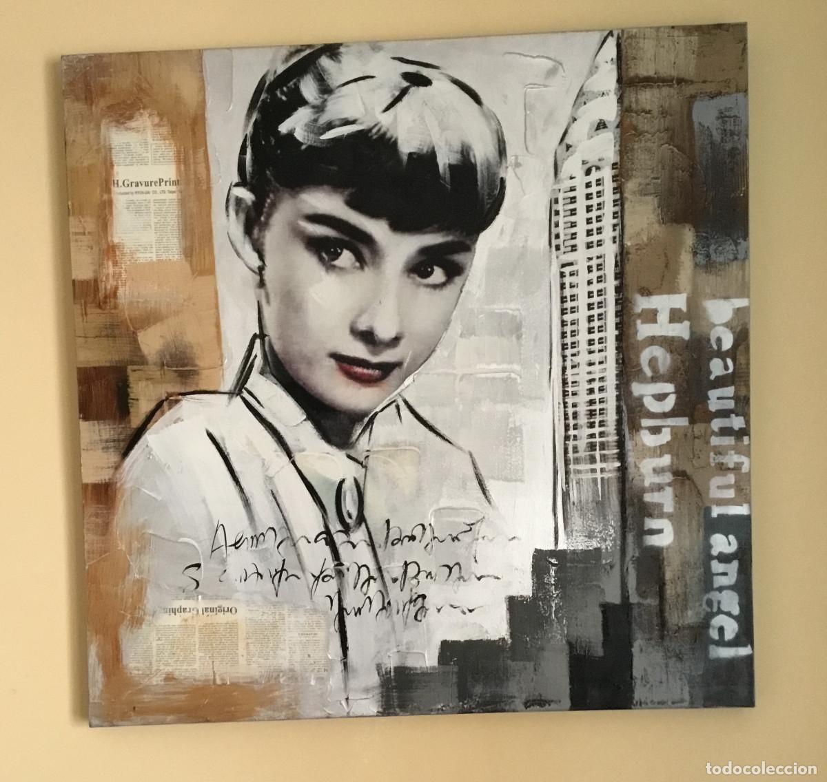 Arte: PINTURA COLLAGE AUDREY HEPBURN - Foto 1