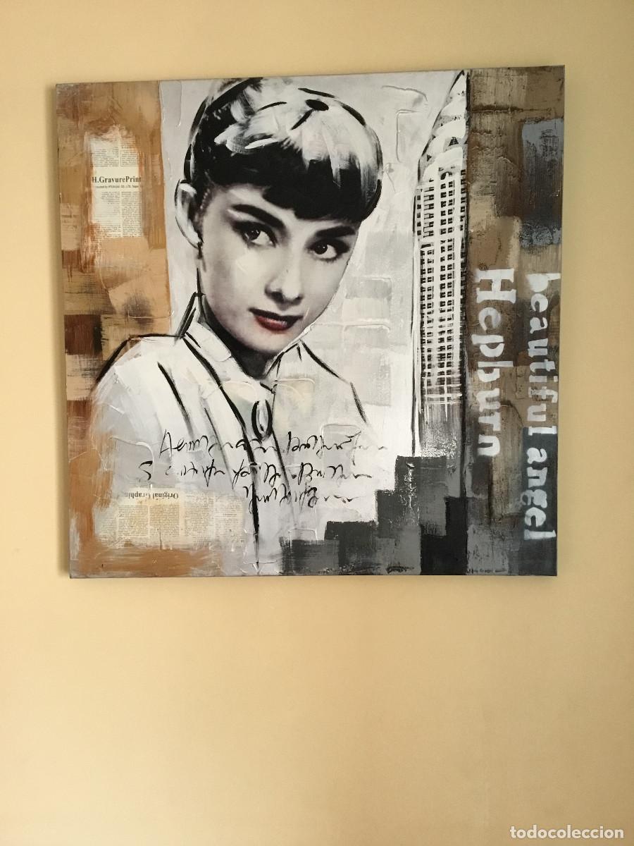 Arte: PINTURA COLLAGE AUDREY HEPBURN - Foto 2