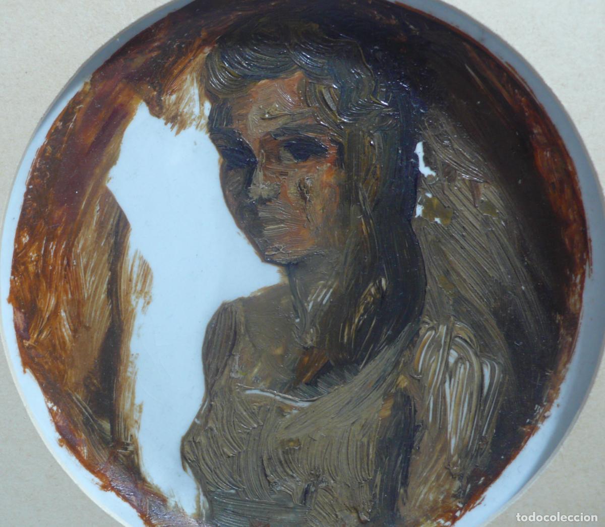 Arte: PLATO PINTADO EN OLEO - Foto 2
