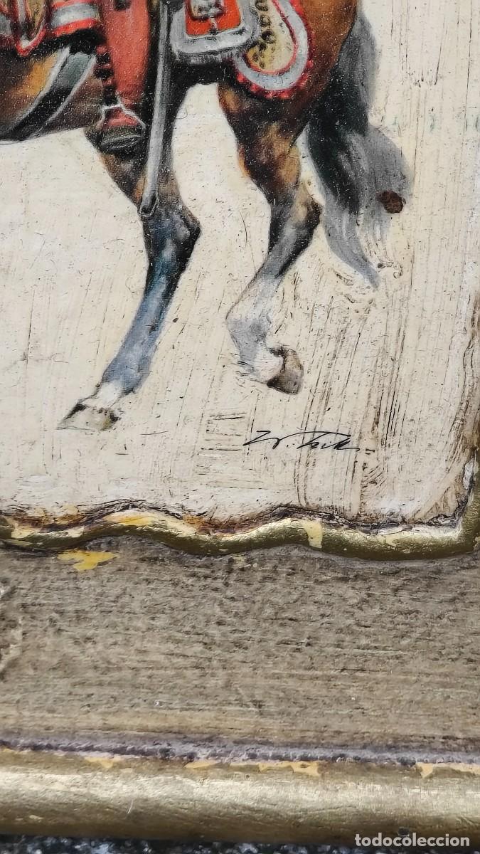Arte: Peinture sur bois polychrome - Foto 3