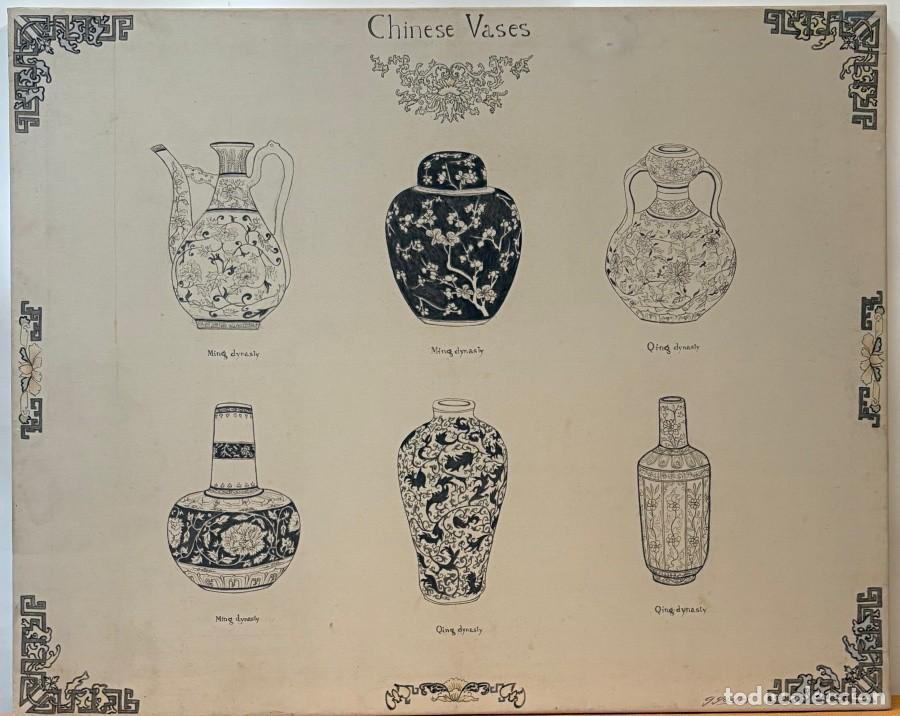 Arte: Lienzo Jarrones Chinos - Foto 2