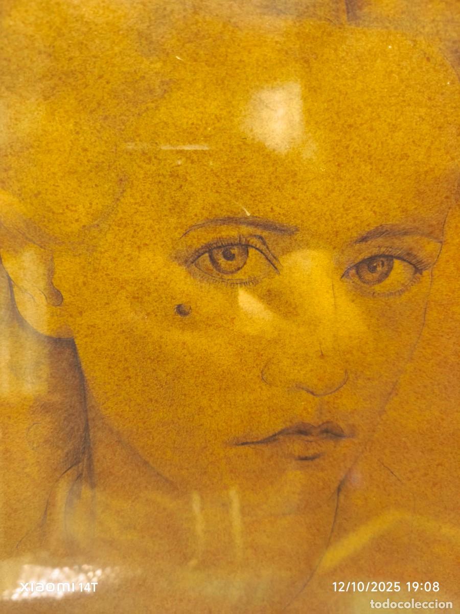 Arte: Jaume Mercad&eacute; &ndash; Retrato femenino 1958 &ndash; Obra firmada &ndash; Pintura original a&ntilde;os 50