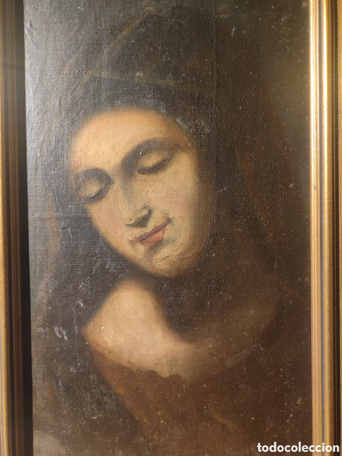 Arte: Virgen &oacute;leo sobre lienzo - Foto 2