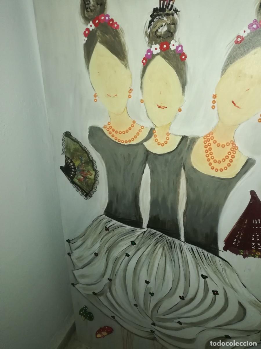 Arte: Cuadro lienzo flamencas originales - Foto 5
