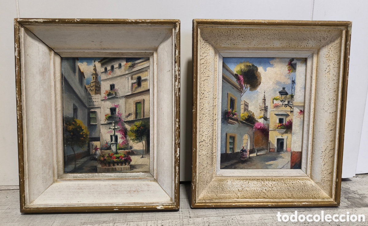 Arte: Pareja de pinturas Sevilla - Foto 1