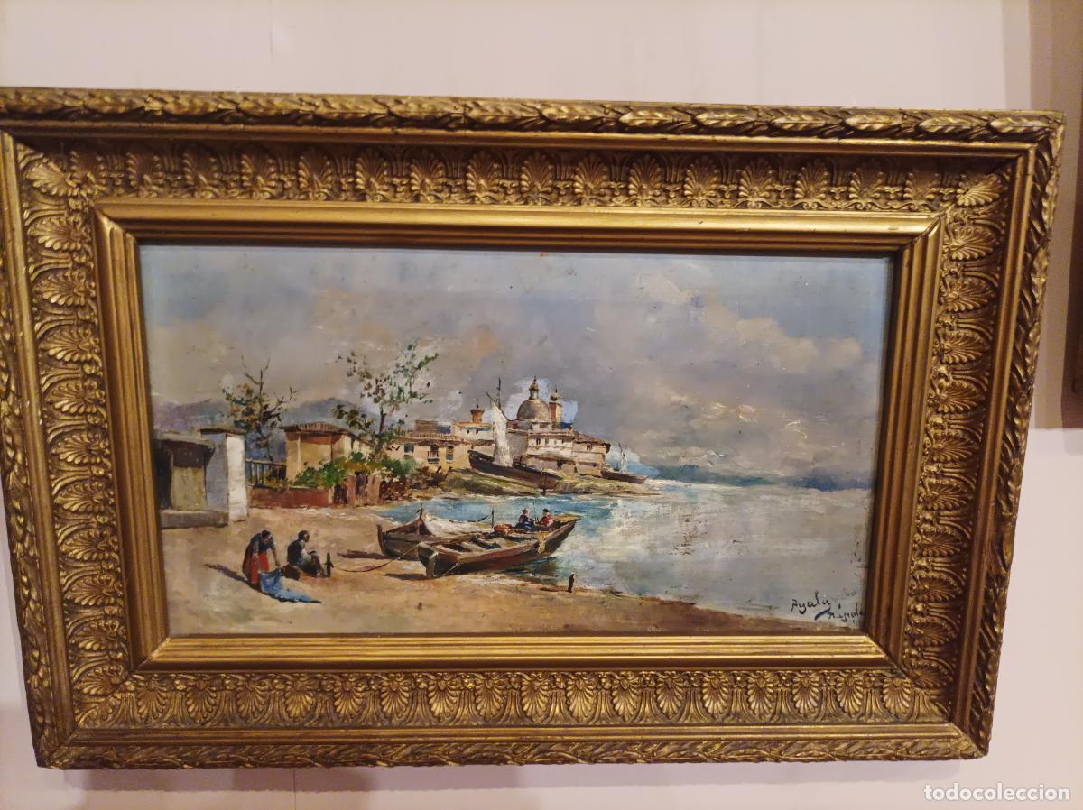Arte: Oleos sobre tabla del S. XIX. - Foto 1