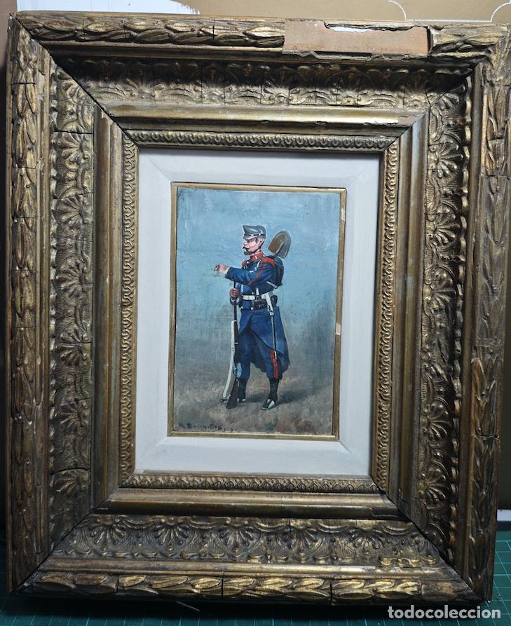 Art: OLEO PINTURA DE UN SOLDADO