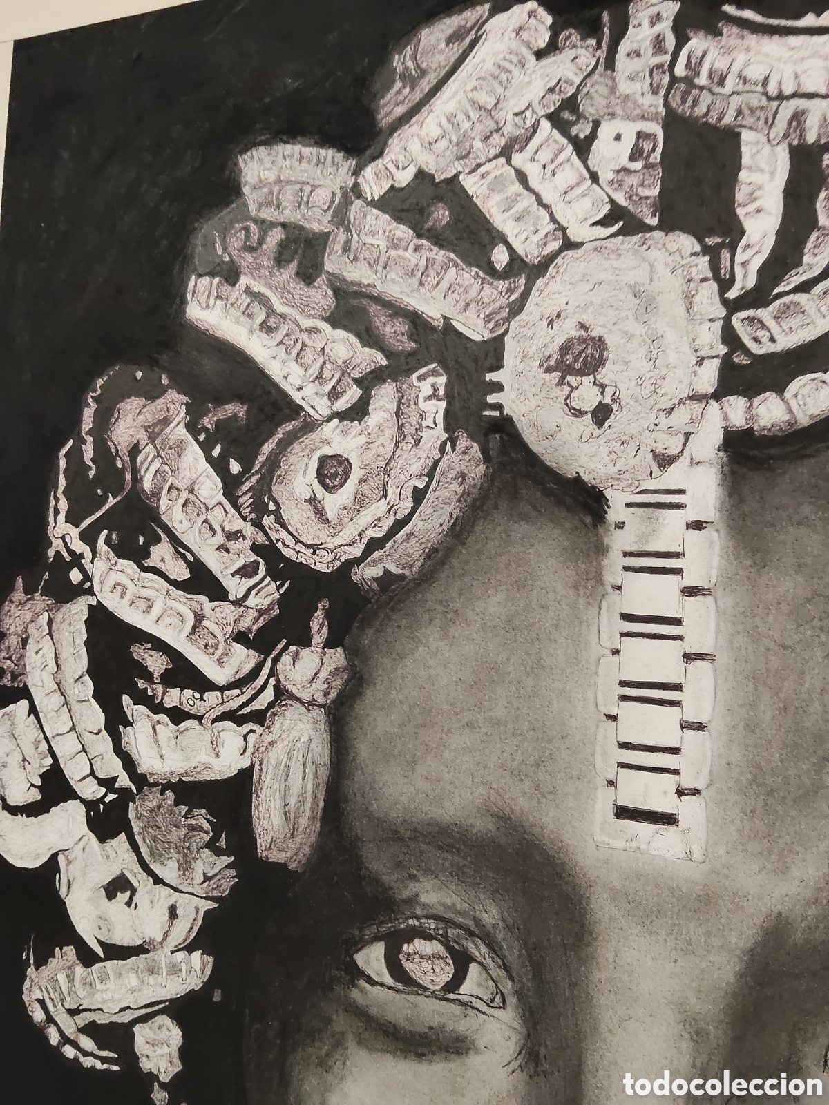 Arte: T&eacute;cnica mixta sobre papel - Foto 3