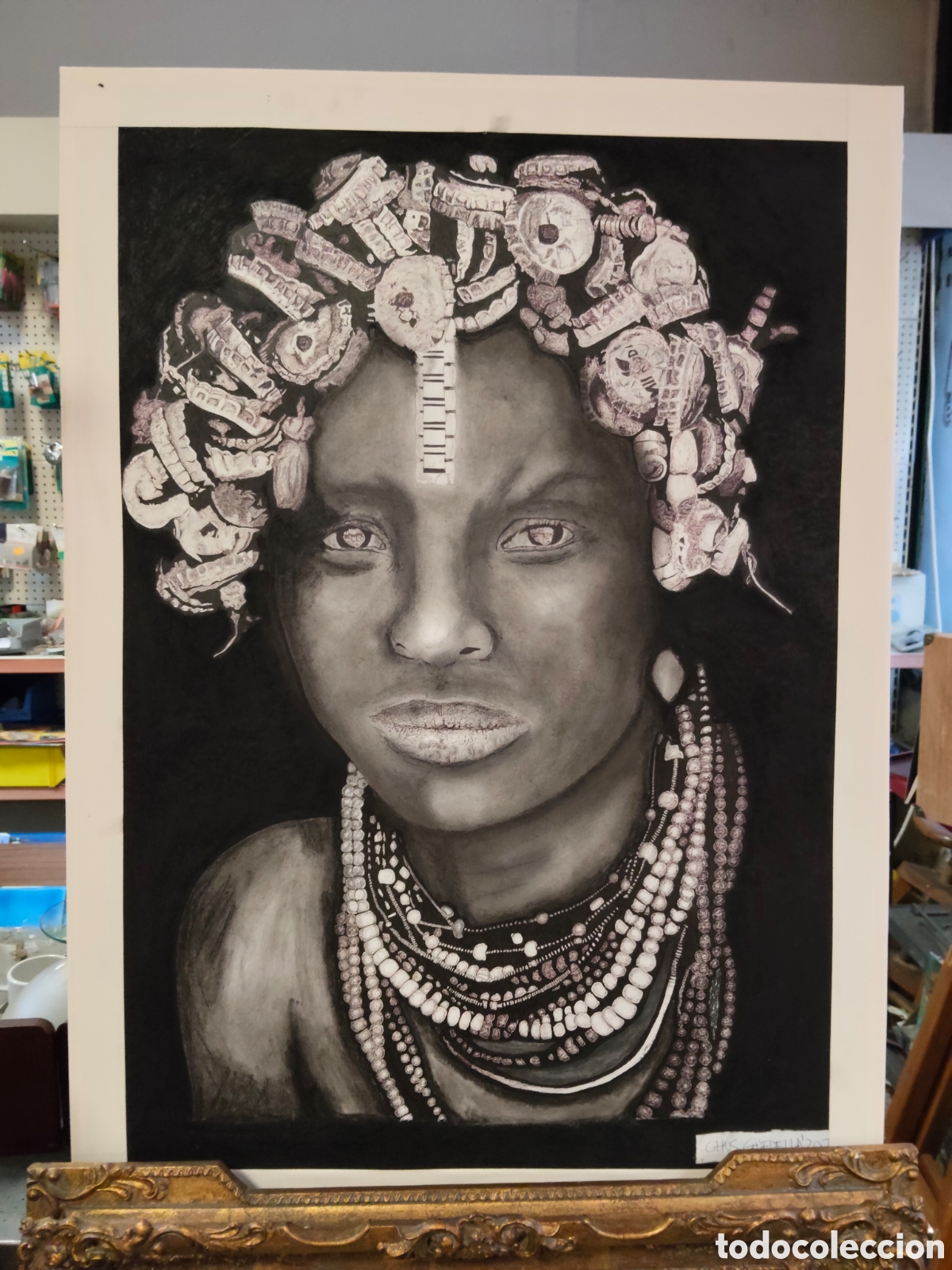 Arte: T&eacute;cnica mixta sobre papel - Foto 1