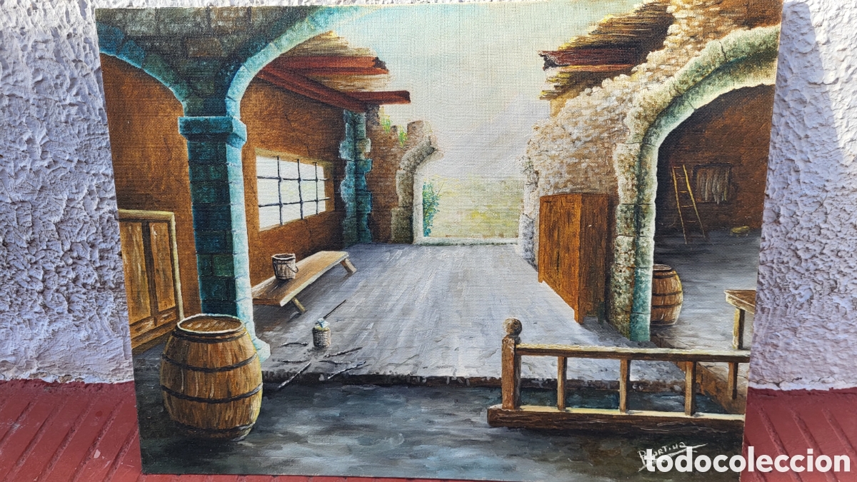 Arte: Pintura &oacute;leo sobre tabla - Foto 1